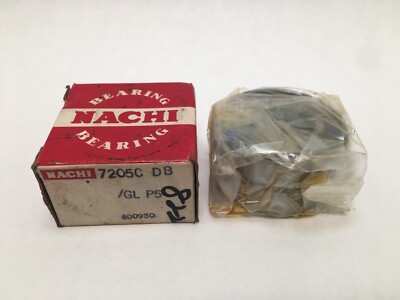 Nachi 7205CDB/GLP5 Bearing 25x52x15 mm 7205-C-DB-GL-P5 ABEC5 Japan 2 Pcs