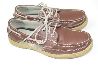 JARMAN brand mens casual boat shoes size 7.5 m brown leather JARMAN brand mens casual boat shoes size 7.5 m brown leather