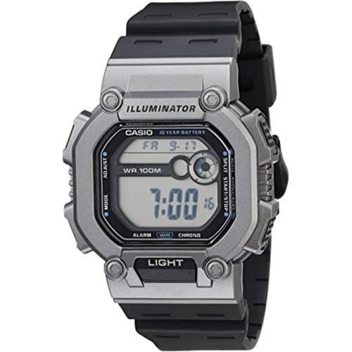 Casio Men's Heavy Duty Digital Resin Strap Black Casual Watch W-737H-1A2VCF - Picture 1 of 3