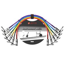 JOYO 1.2ft 6 Pack Guitar Patch Cable for Guit...