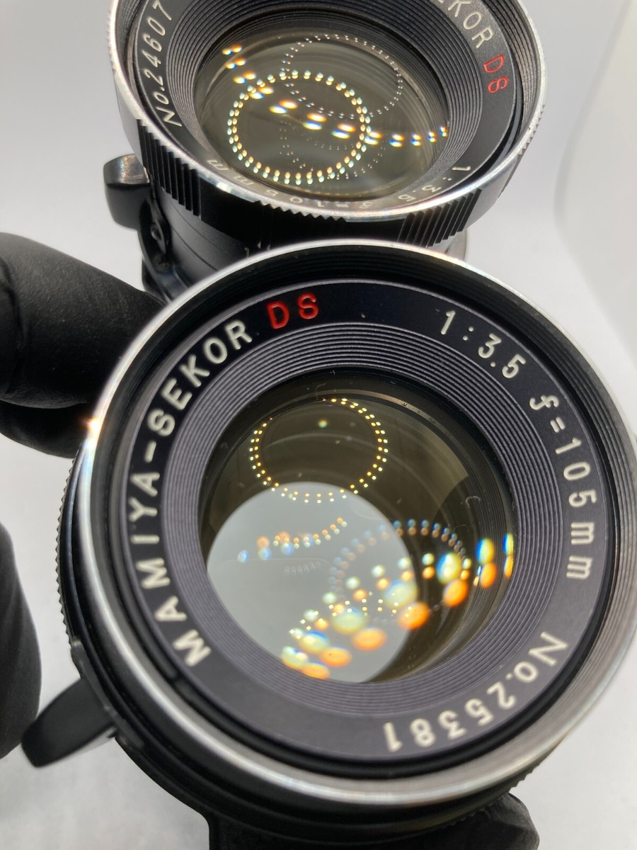 良品 MAMIYA C330 Pro F3.5 105mmブルードット 完動品 Exc +5] Mamiya C330 Pro Blue Dot + DS 105mm f/3.5 Lens From