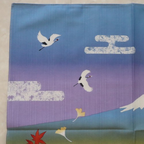 Furoshiki Wrapping Cloth Mt. Fuji Five Layer Tower in Autumn Leaves 50cm Japan - Picture 6 of 10