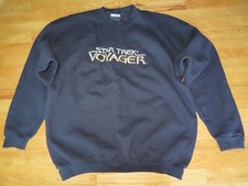 Vintage Lee Label STAR TREK Voyager 2XL Sweatshirt WILLIAM SHATNER LEONARD NIMOY