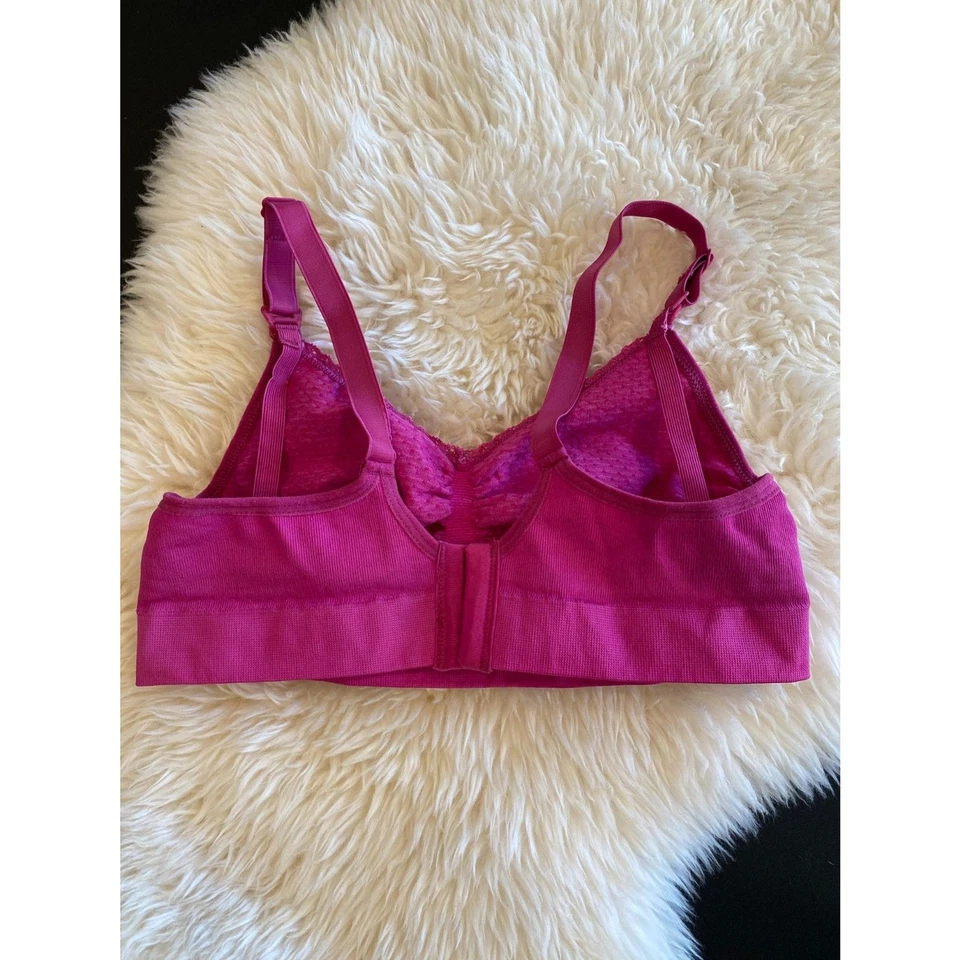 Anita Seamless Stretch Nursing Maternity Bra Size Small Fuschia/Pink Dot 5097 - Image 2 of 4