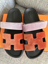 Size 37EU NIB HERM S Orange Canyon/Bruy re Velvet Women  s Chypre