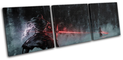 Star Wars Force Awakens Movie Greats TREBLE CANVAS WANDBILD Bild Druck