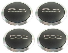 SHLPDFM Lot De 4 Cache-moyeux - Pour Fiat 500 - 51884863
