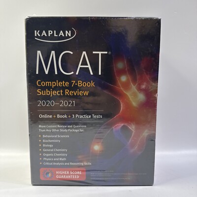 MCAT Kaplan Complete 7-Book Subject Review 2020-2021   NEW 