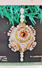 LeeWards MEDALLION Stunning Vintage Sequin Bead Christmas Ornament Kit NOS 1973