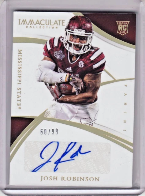 2015 Panini Immaculate Josh Robinson Mississippi State RC Auto 60/99