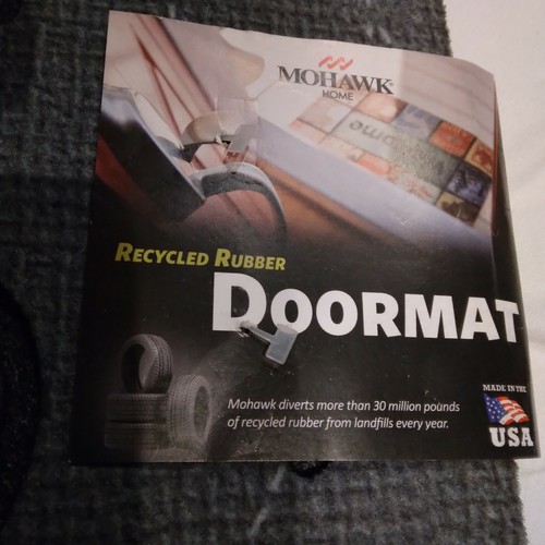 Mohawk Doorscapes 'Wipe Your Paws' Colorful Doormat Recycled Rubber 18" x 30" - 第 4/8 張圖片