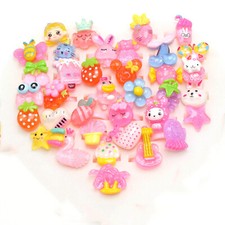 50pcs Assorted Girl Jewelry Rings Birthday Gifts Adjustable Plastic Cartoon Ring