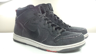 NIKE 2014 DUNK HI CMFT 705434 001 BLACK DENIM 12 MAX AIR FORCE 1 180 PRESTO 90 