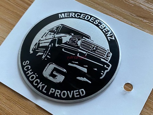 G SCHOCKL PROVED Engine Door Metal Emblem Badge Sticker For Mercedes Benz G - Picture 3 of 5