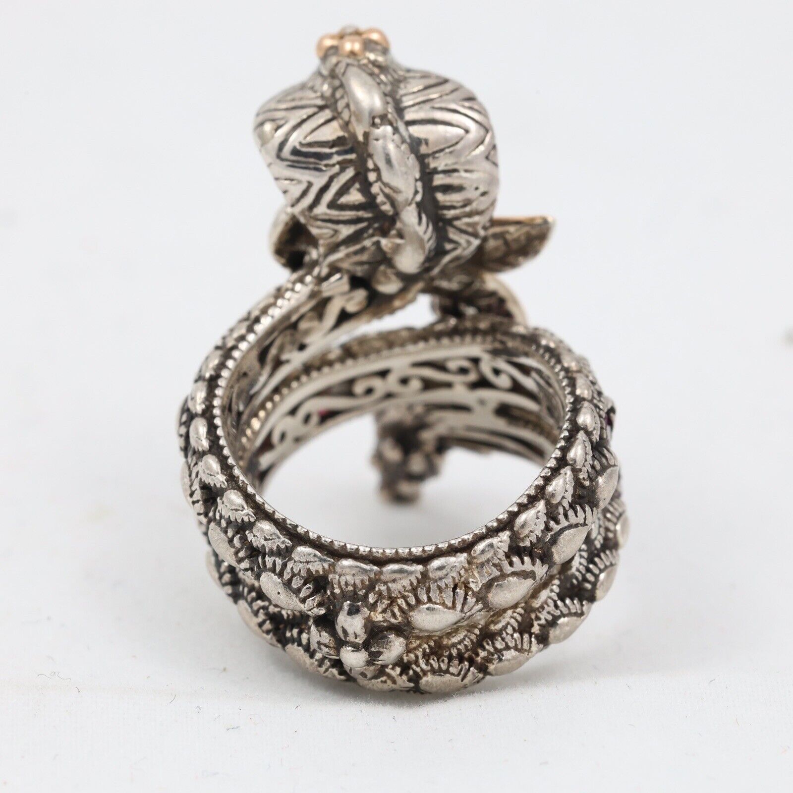 Barbara Bixby Snake Ring Size 6 Sterling Silver 1… - image 4