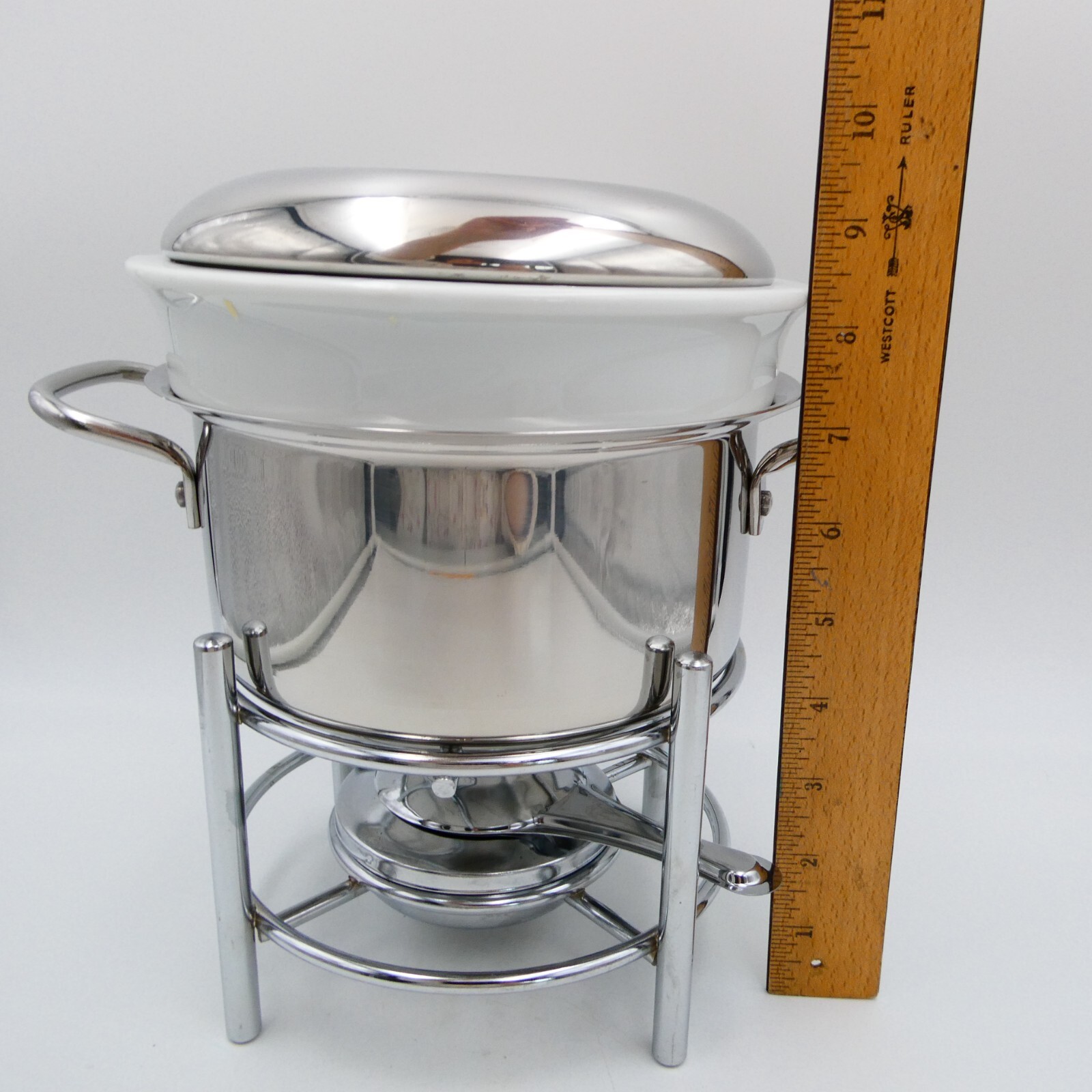 Williams Sonoma Ruffoni Stainless Steel Fondue Set in Original Packaging Italy