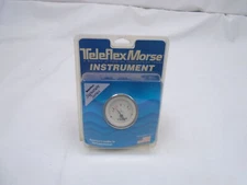 TELEFLEX MORSE 65508P SIGNATURE SERIES WHITE / SILVER  2" TEMP GAUGE MARINE BOAT