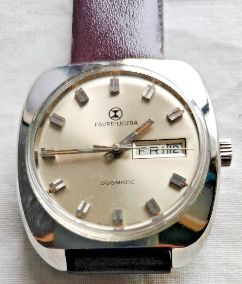 FAVRE-LEUBA DUOMATIC 自動巻 腕時計 Favre Leuba Duomatic White Dial Automatic Wristwatch | eBay