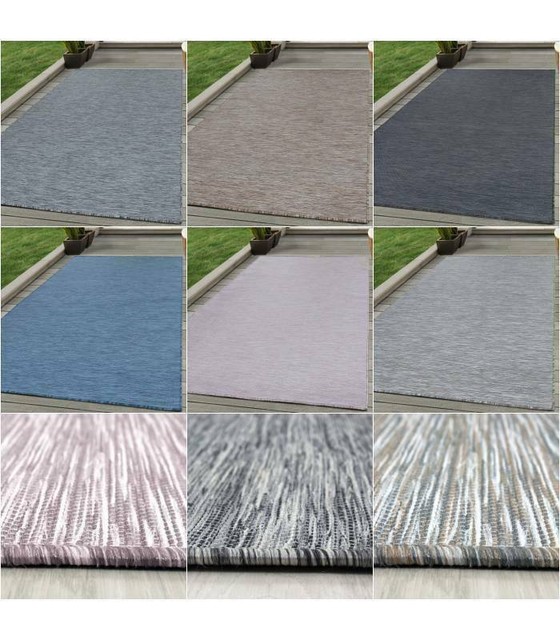 Teppich Flachgewebe Vintage Fein Look 200x300 Cm Beige Grau