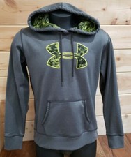 UNDER ARMOUR STORM1 COLD GEAR GRAY SEMI-FITTED HOODIE SWEATSHIRT UNISEX SZ L