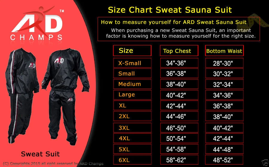 Ard champs sauna suit sale