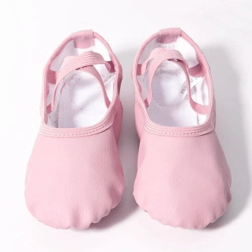 Ballet Shoes for Girls Professional Kids Leather Dance ShoesSoft Ballerina Shoes - Image 3 of 4