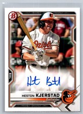2021 bowman baseball heston kjerstad paper prospect rookie auto #PAPR-HK