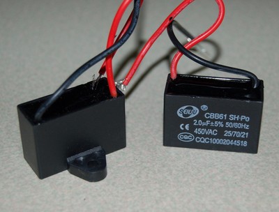 Ceiling Fan Capacitor Cbb61 2uf 2 Wire 450v Ebay