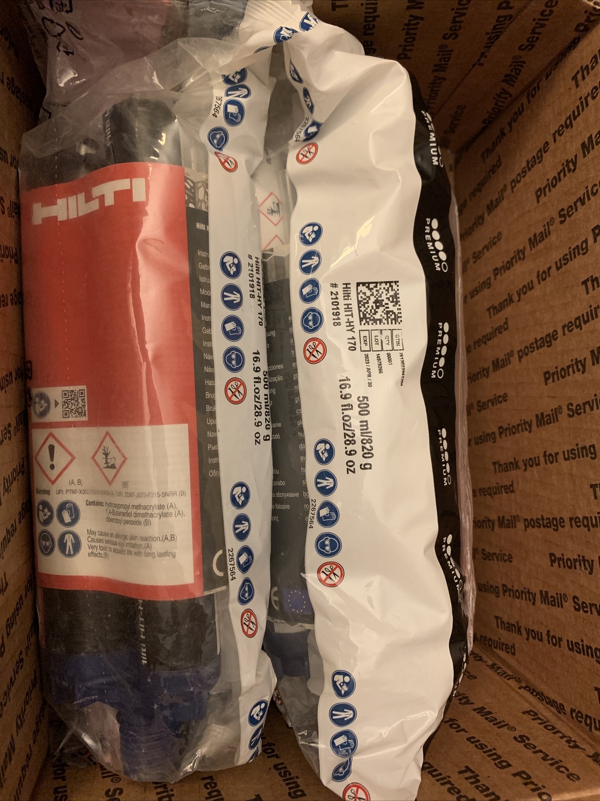 Buy FOUR HILTI HITHY 170 CHEMICAL ANCHOR CONCRETE MASONRY INJECTION