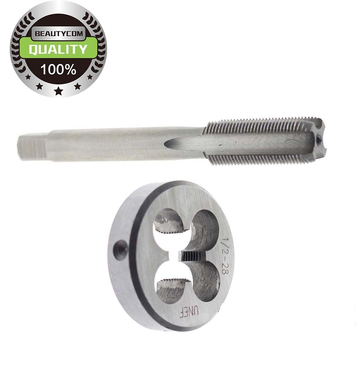 TPI Gunsmithing Tap & Die Set UNEF HSS 1/2-28 (1/2x28) Right Hand ...