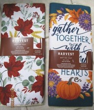 DISH DRYING MAT...HARVEST,, 2 DESIGNS TO CHOOSE FROM