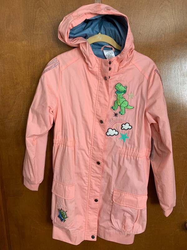 DISNEY'S-Toy Story girls windbreaker /rain coat-SIZE 13-Embrodiery detail-BNWT'S