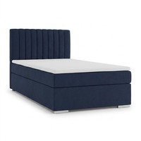 LuxuriöSes Dunkelblaues Boxspringbett 100 X 200 Bett Mit Stauraum Und Matratze