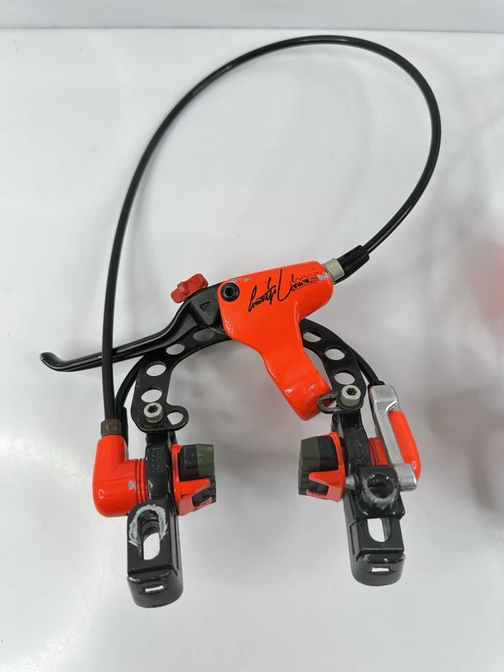 Редкий винтажный комплект гидравлических тормозов для горного велосипеда 1995-96 Magura HS22 Johnny T Германия оранжевый - Изображение 2 из 4