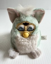 Vintage 1999 Tiger Electronic Furby Babies 70-940 Mint Green- Works