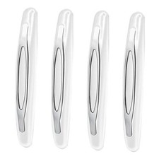 4PCS Car Door Edge Guards, Car Metal Bumper for Doors, Anti-Collision White