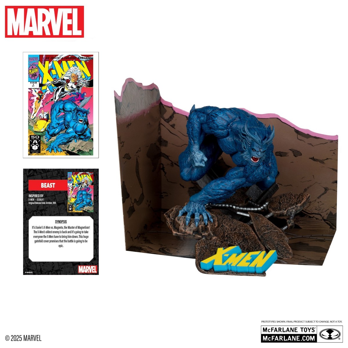 McFarlane Toys Beast 1:10th Scale Collectible w/ Scene (X-MEN #1