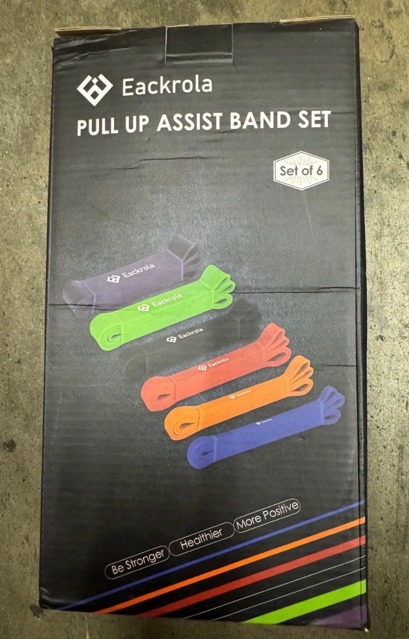 Eackrola Pull Up Assist Bands Set of 6 Resistance New in Box Workout Exercise
Opens in a new window