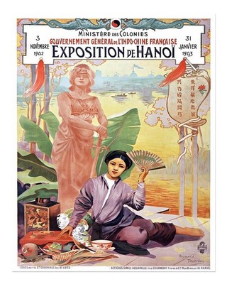 Vintage Exposition de Hanoi Wall Art Poster Premium Quality Home Decor