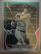 2023 Bowman Draft Colson Montgomery Aqua & Pink Gradient /199