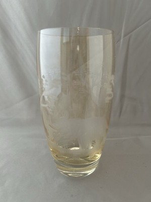 Moser Queen Lace Rowland Ward Safari Amber Crystal Glass Set Elephant Tiger