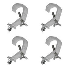 4pcs Stage Light Clamp Hook, Aluminum Alloy Clamp Safety Hang on Truss for Mo...