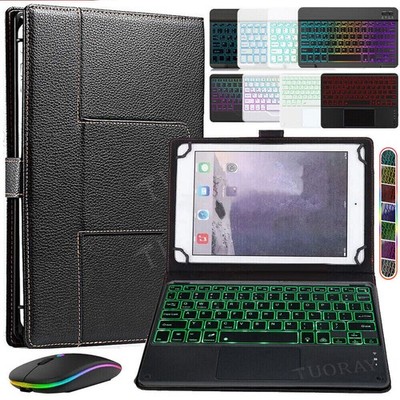 Hülle mit Tastatur Maus Für Samsung Galaxy Tab S9 FE 10,9'' 2023 S9 S8 S7 11 A9+