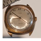 Timex Electric Vintage 1960s 33mm Cushion Arabic Silver Dial Silver Bracelet