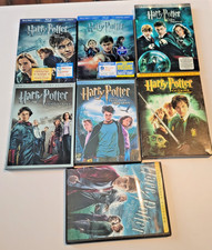 LOT OF 7 Harry Potter Movies : 7 DVD and 2 Blu-ray Preowned Tested VG