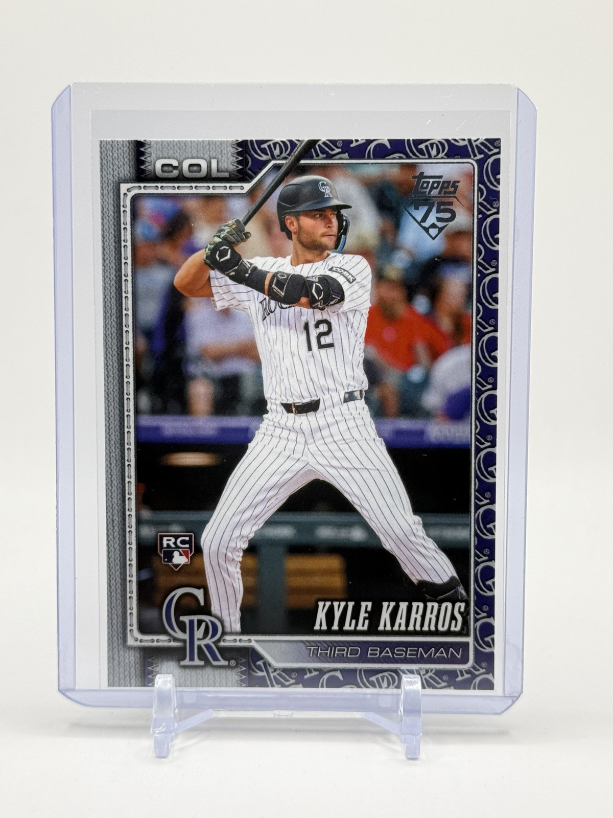 2026 Topps Series 1 - Kyle Karros (RC) Team Color Border Match SSP #334 Rockies