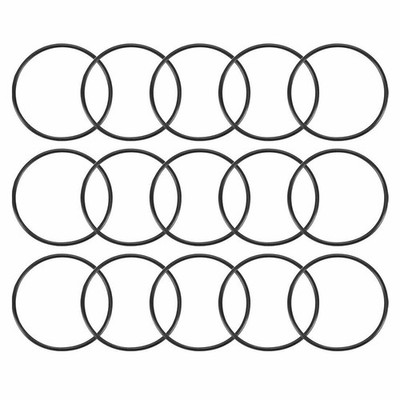 15pcs Black 36mm Outer Dia 1.5mm Thickness Sealing Ring O-shape Rubber Grommet  