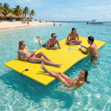 Outroad Floating Water Pad Mat, 3 Layers XPE Foam 9/12/18 Ft Lily Pad for Beach,