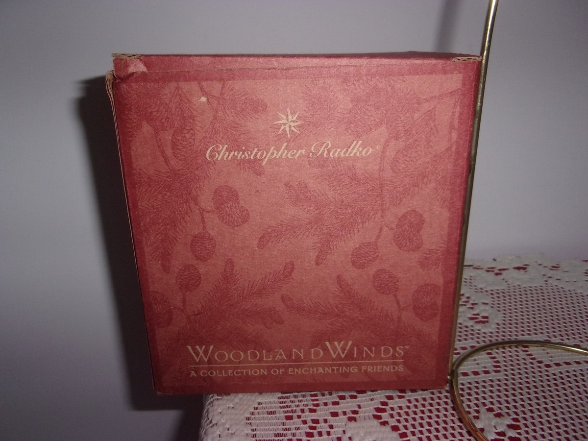 BAUM＊オーデコロン WOODLAND WINDS Christopher Radko resin Woodland Winds Santa Holiday Swing