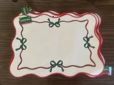 Sleigh Bell Bistro Christmas Bow Placemats Set Of 8 Hobby Lobby
